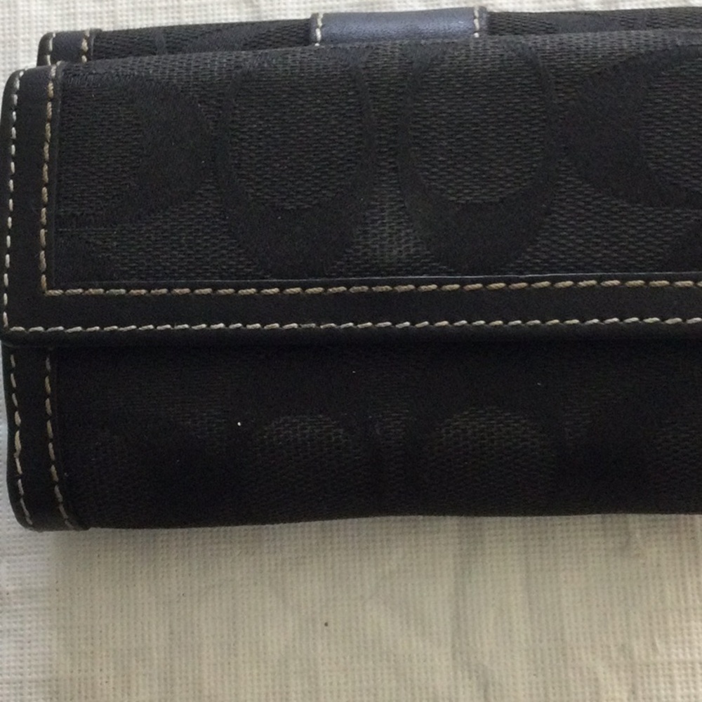 Coach Black Wallet View 4